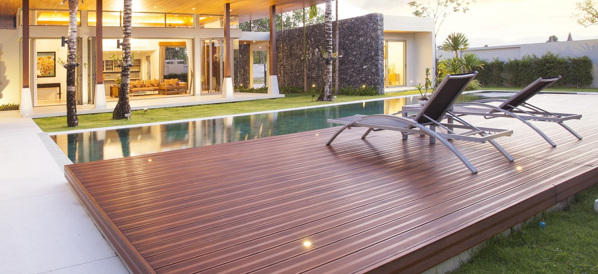 copertuna legno piscina esterna portante