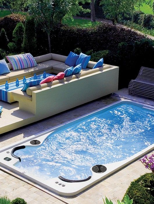 hydropool mini piscina aqua trainer giardino