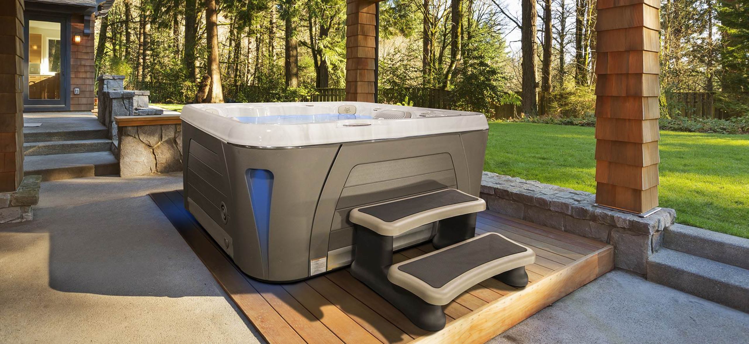 hydropool mini piscina serenity casa esterno