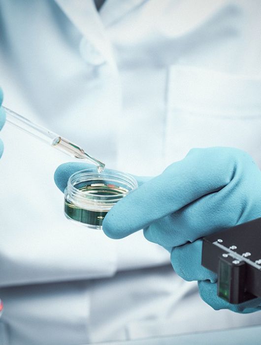 laboratorio analisi vetrino provetta