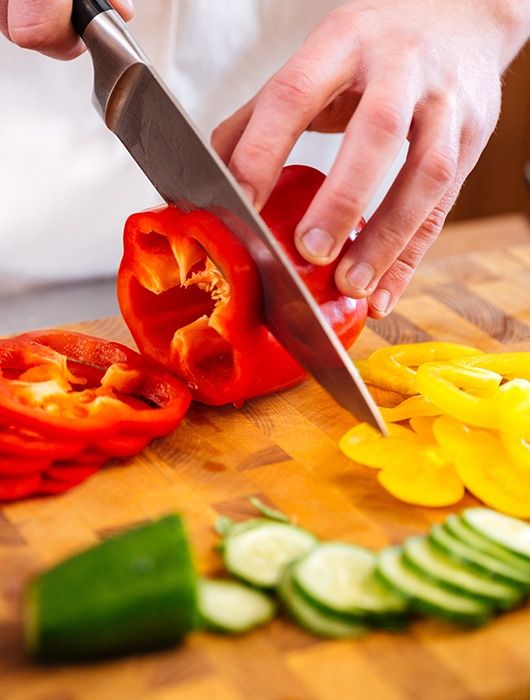 tagliere ortaggi affettati